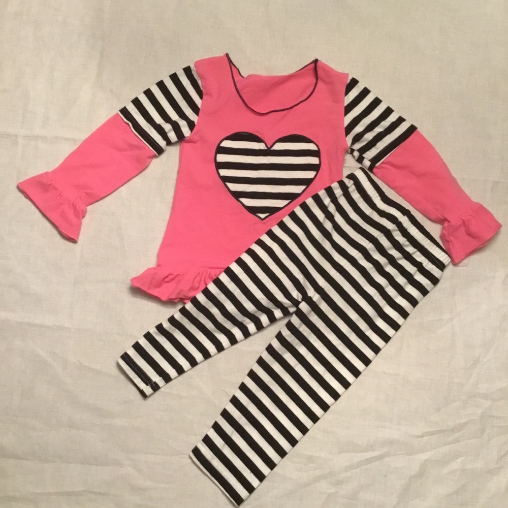 Girls Two Pieced Shirt, And Pants